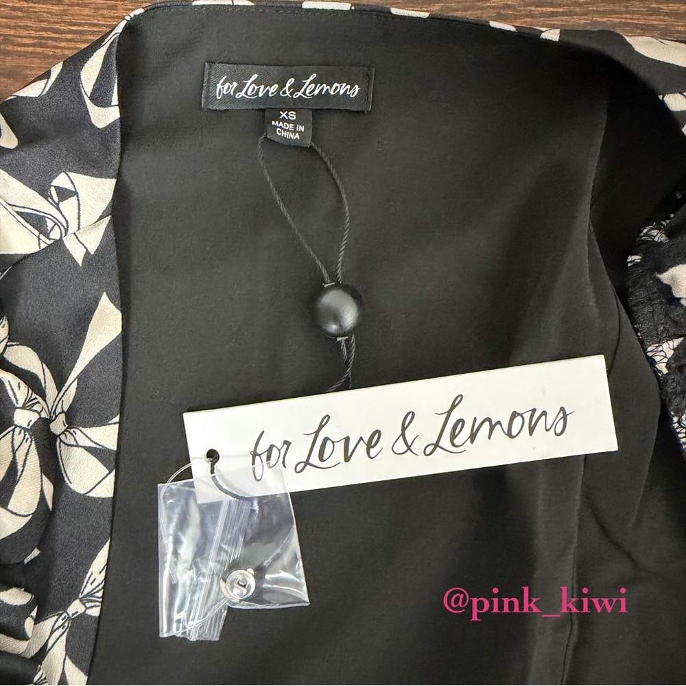 For Love & Lemons Angelica Bow Print Maxi Dress - Picture 16 of 17